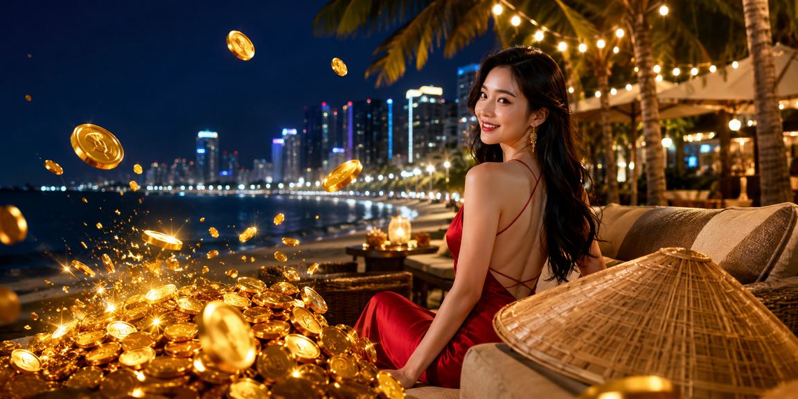 Phụ nữ Việt Nam đội nón lá tại Nha Trang, biểu tượng văn hóa địa phương gắn với trải nghiệm giải trí trực tuyến